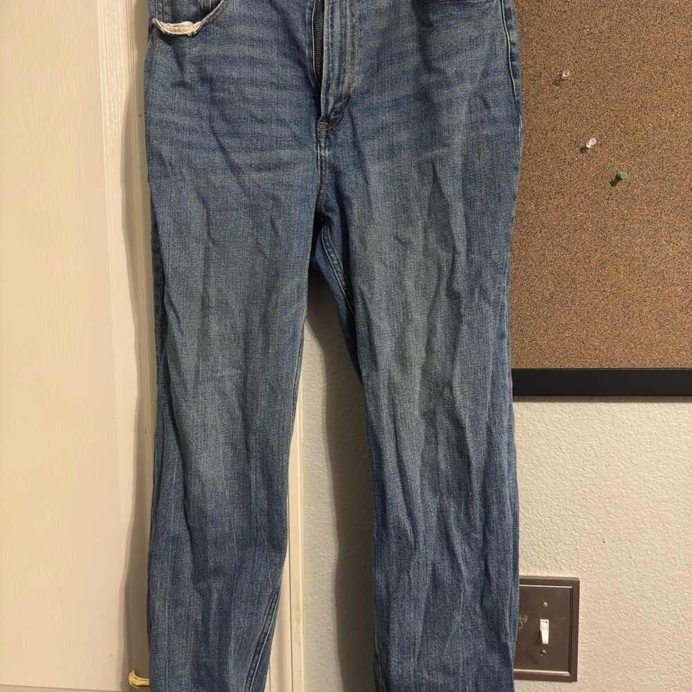Abercrombie & Fitch Blue Ankle Jeans